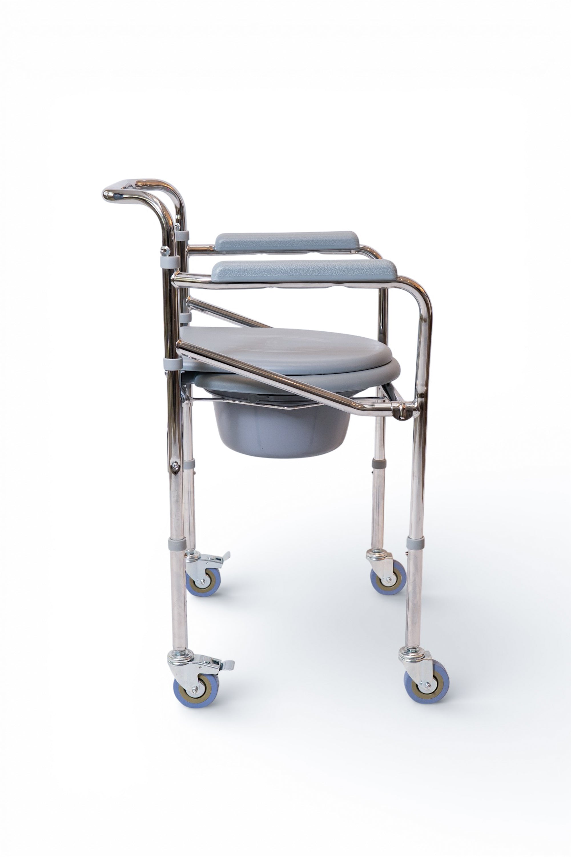 Cadeira para Banho com 4 Rodas e Assento Dobrável B20 - Supermedy