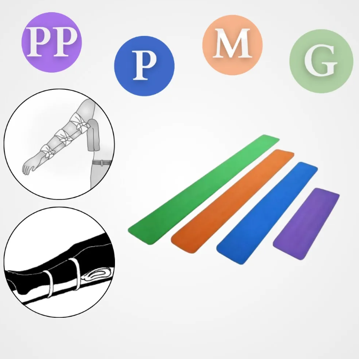 Kit Talas Aramadas em EVA para Imobilização –  (12 Peças)