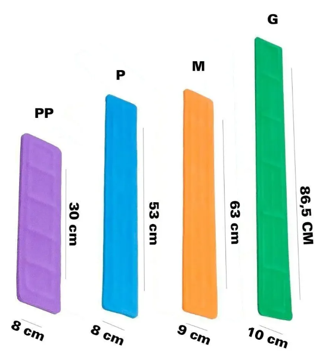 Kit Talas Aramadas em EVA para Imobilização –  (12 Peças)