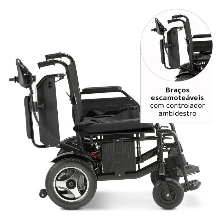 Cadeira de Rodas Motorizada D800 (120 kg) - Dellamed