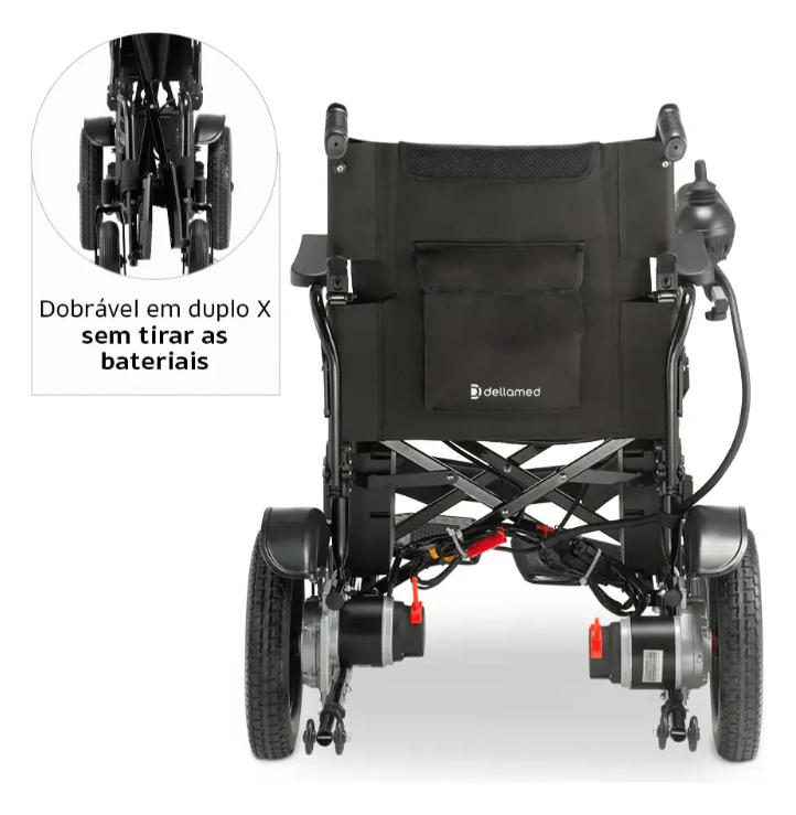 Cadeira de Rodas Motorizada D800 (120 kg) - Dellamed