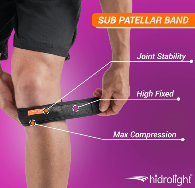 Faixa Sub Patelar Suporte para Joelho - Hidrolight