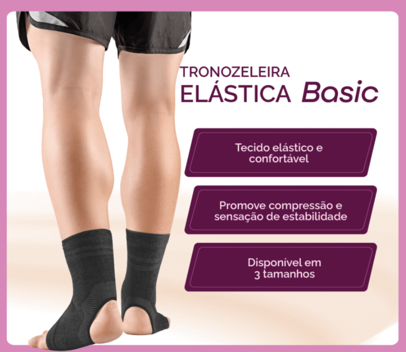 Tornozeleira Elástica Basic - Hidrolight