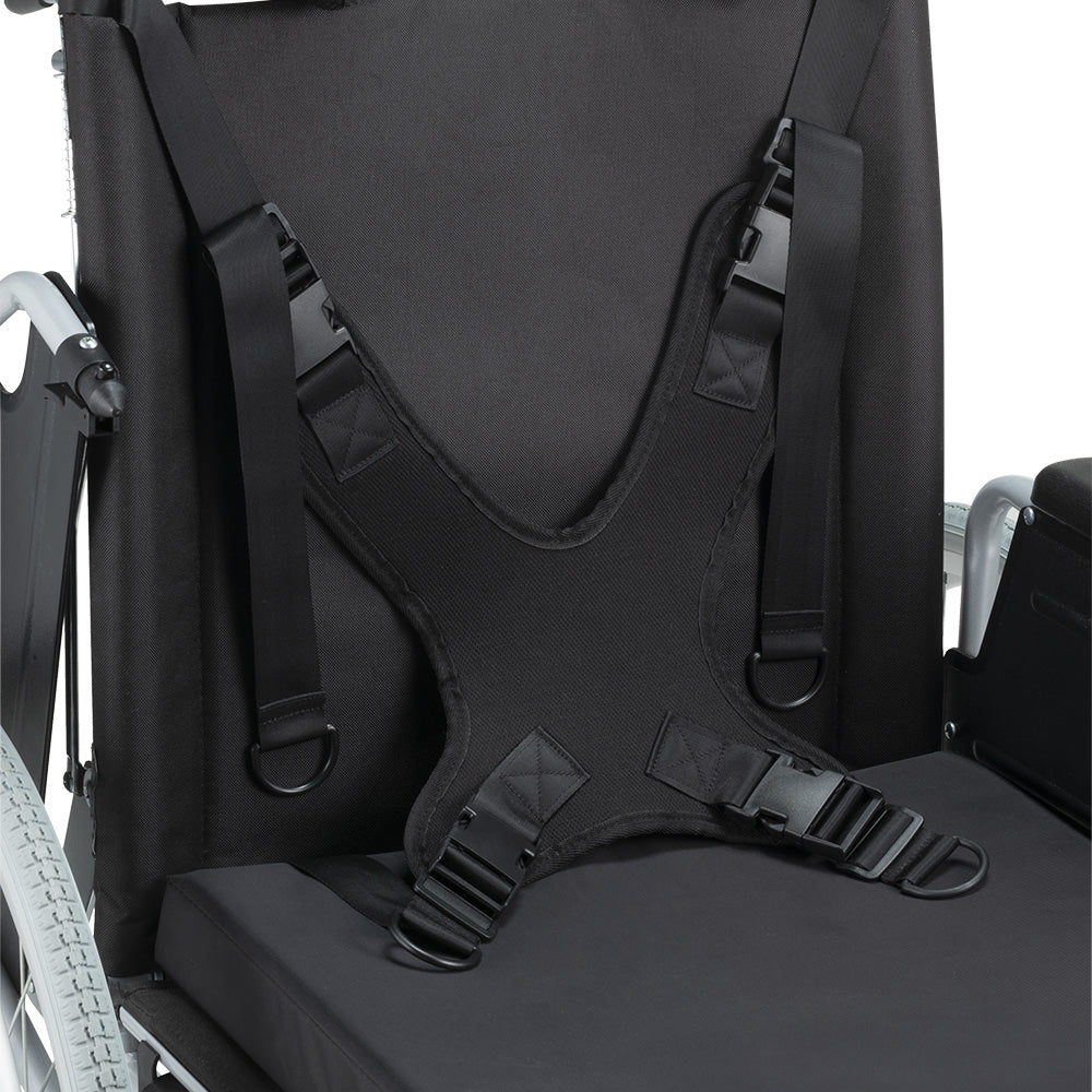 Cadeira de Rodas Tetra Reclinável com Encosto e Cinto até 130 Kg D700 - Dellamed