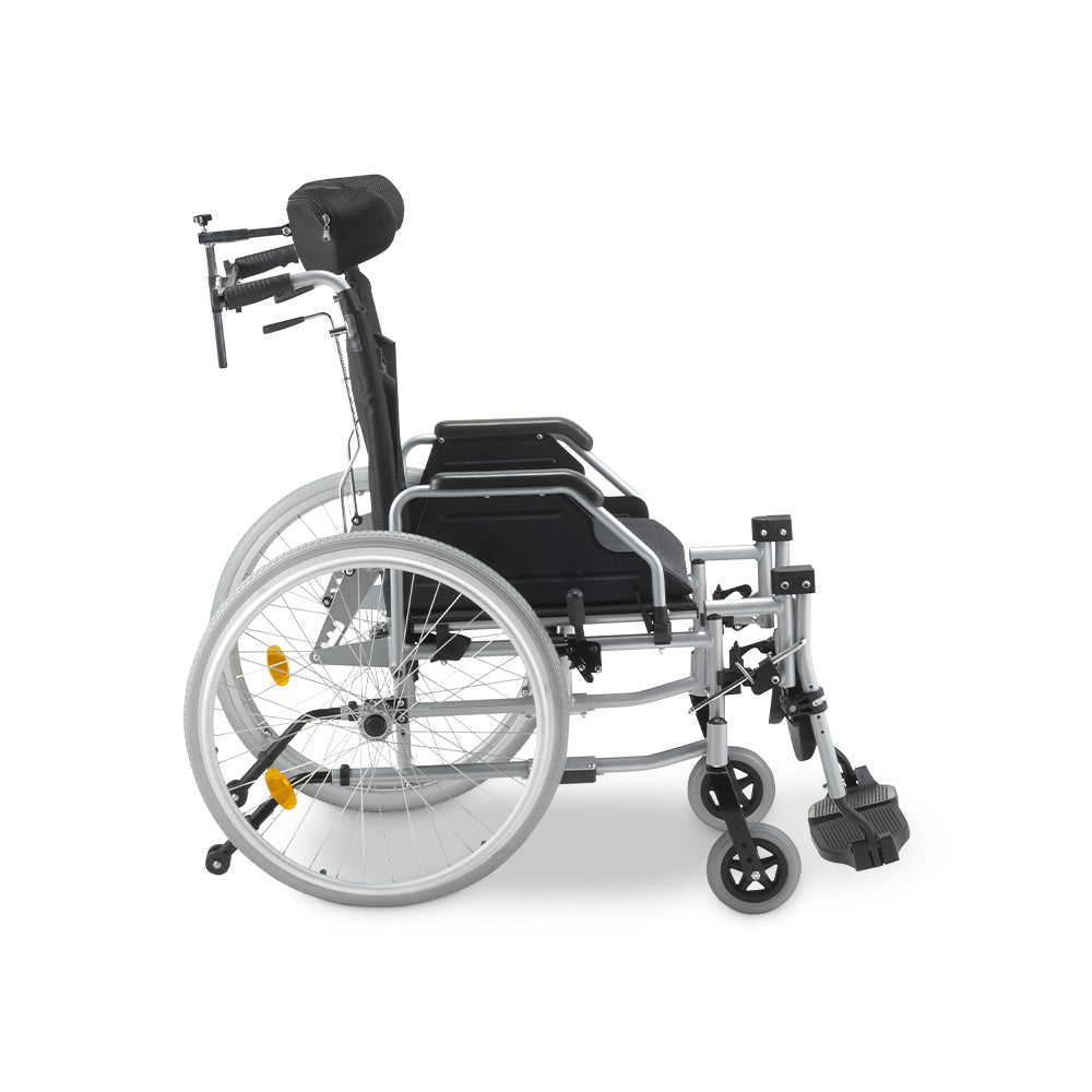 Cadeira de Rodas Tetra Reclinável com Encosto e Cinto até 130 Kg D700 - Dellamed