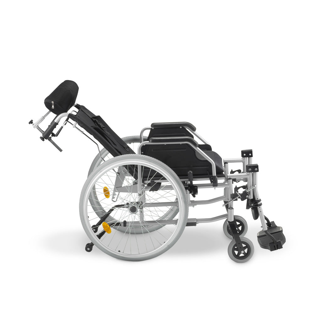 Cadeira de Rodas Tetra Reclinável com Encosto e Cinto até 130 Kg D700 - Dellamed