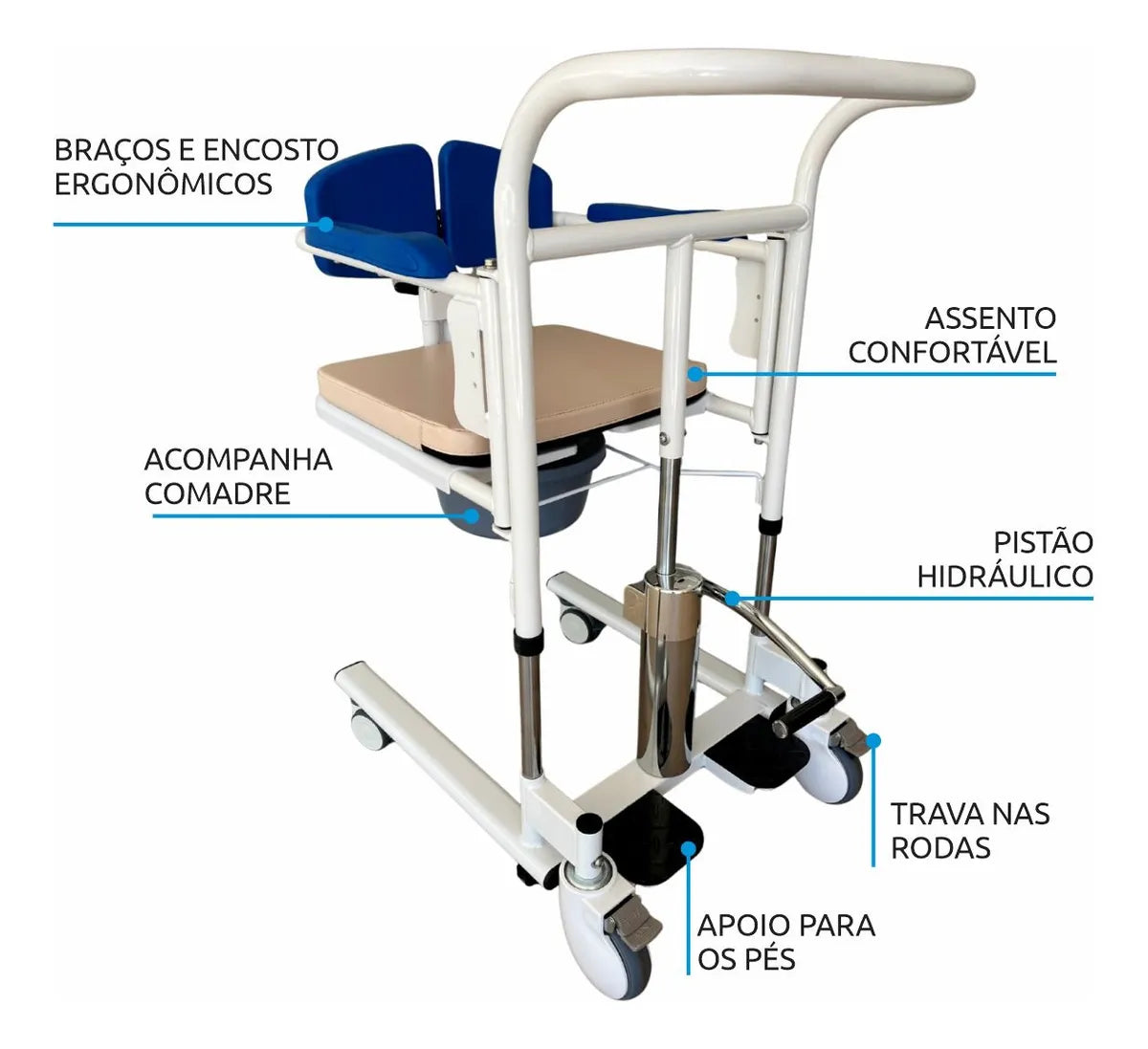 Cadeira de Transferência W808 - Azul - Winner