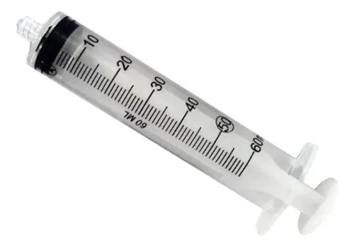 Seringa 60ml Luer Lock Descartável Sem Agulha 25 Unidades Medix + E-book