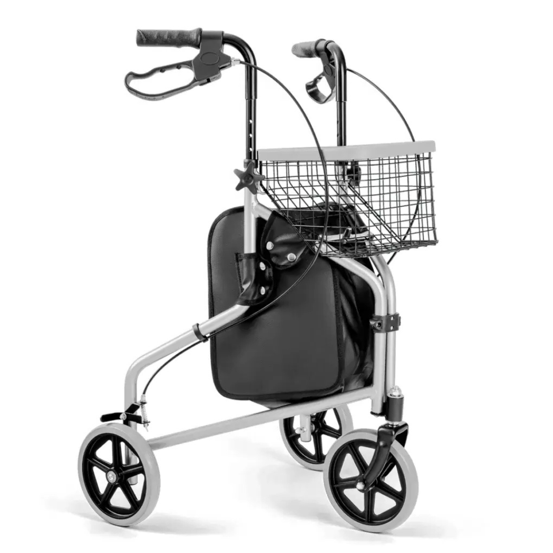 Andador 3 Rodas com Cesto Hidrolight SC301 - Alumínio