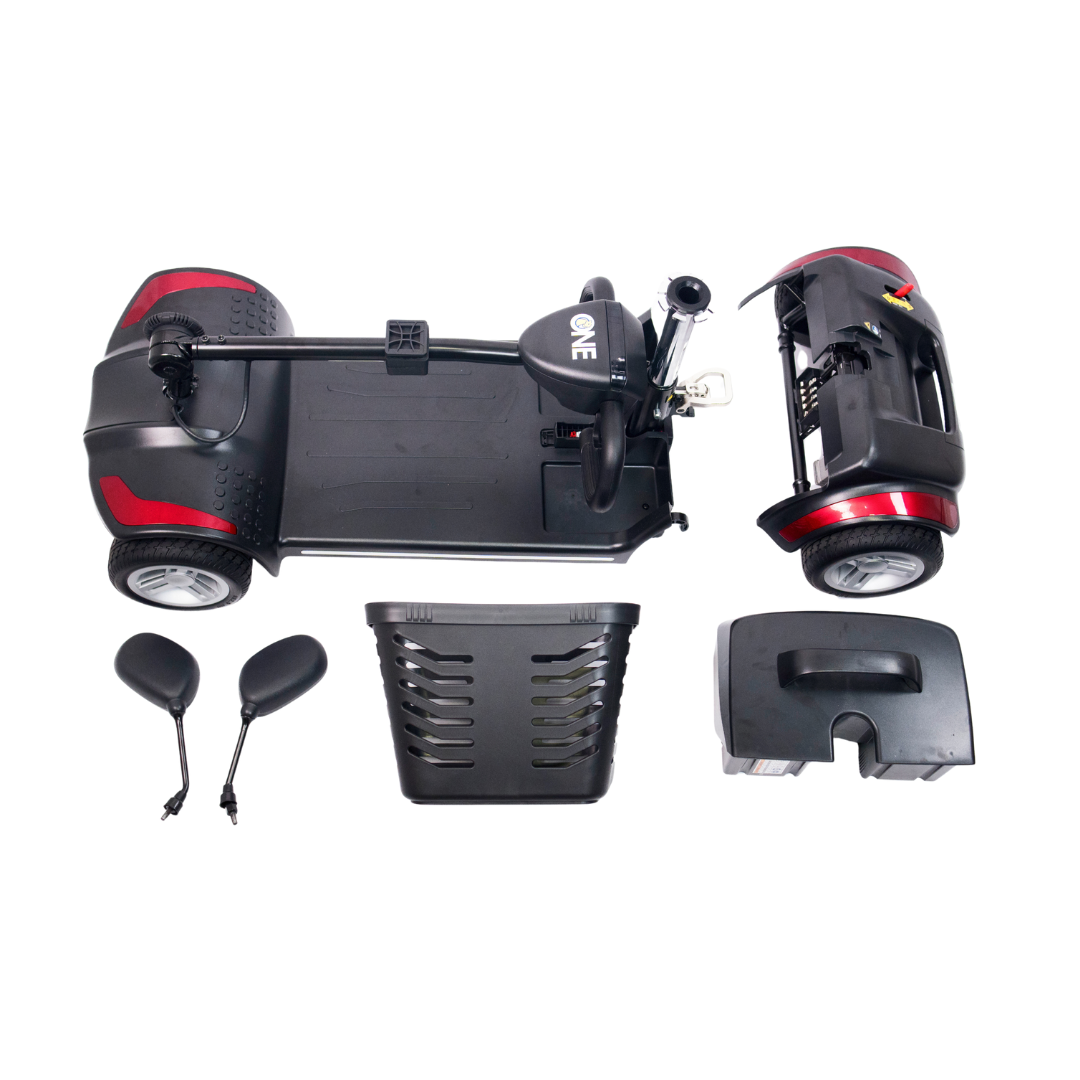 Cadeira de Rodas Motorizada Scooter Elétrica Dobrável até 136kg - Loh Medical