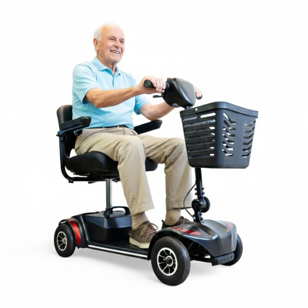 Cadeira de Rodas Motorizada Scooter Elétrica Dobrável até 136kg - Loh Medical