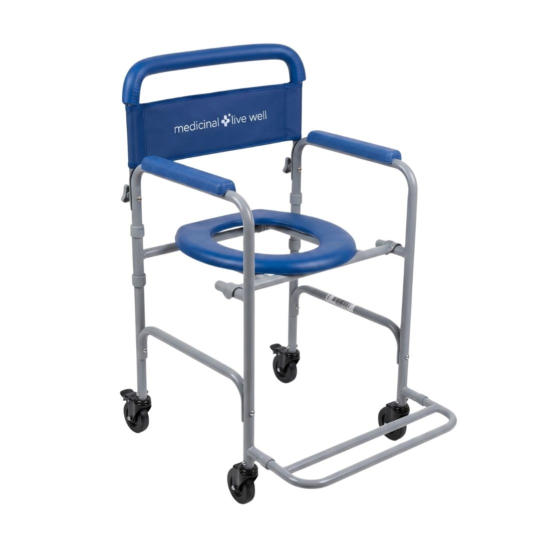 Cadeira de Banho Higienica Dobravel MED440 Cap. 100Kg