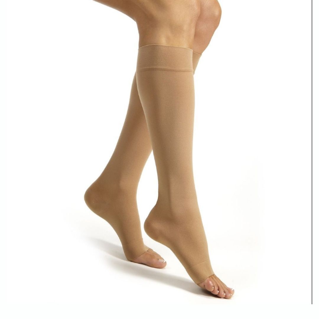 Meia Relief 20-30mmHg Panturilha 3/4 Aberta Jobts