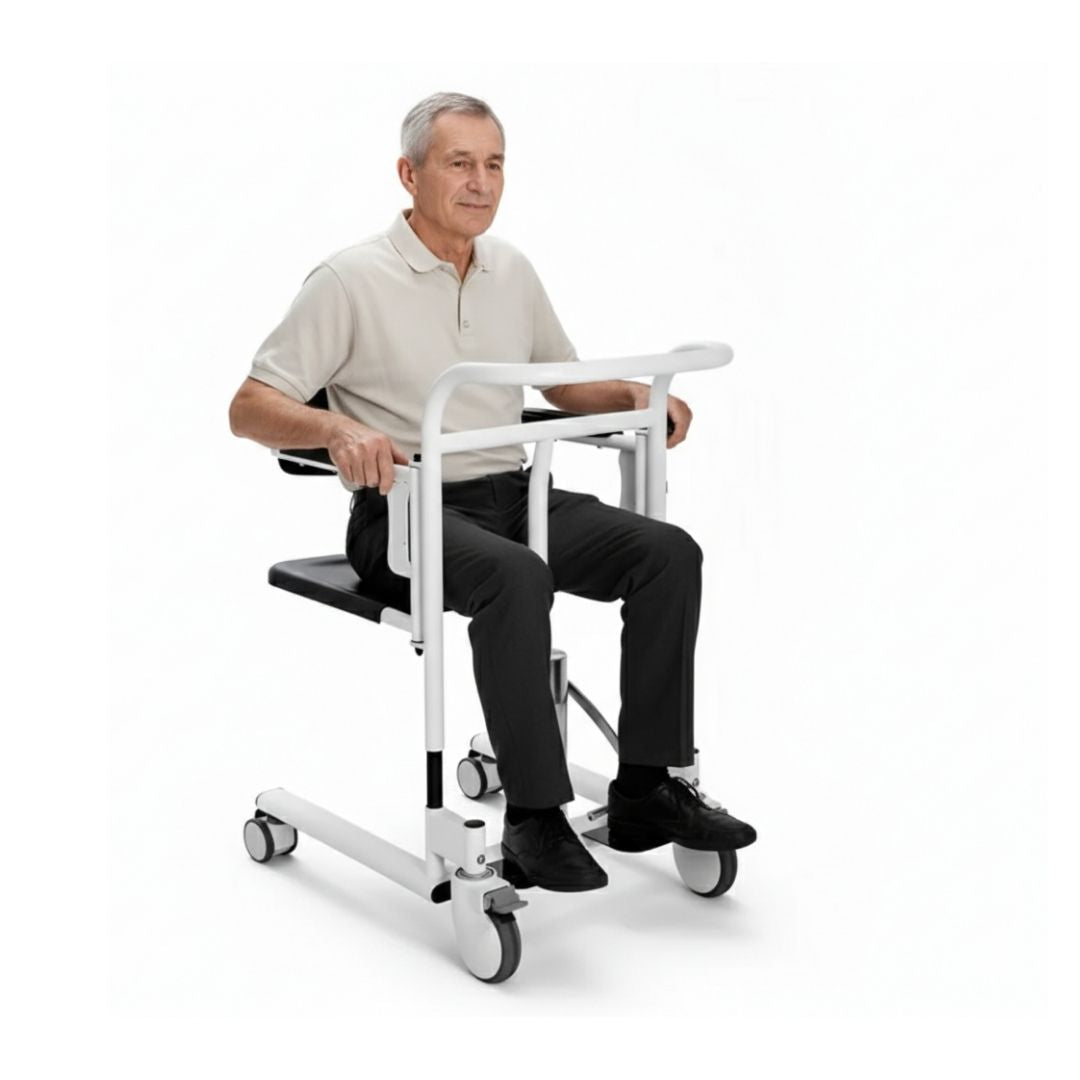 Cadeira de Transferência e Apoio para Acamados Higiênica para Idoso - Supermedy