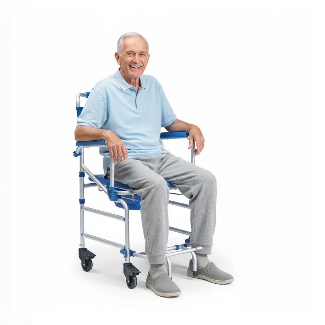 Cadeira de Banho D55 Ultraleve Alumínio 40cm - Dellamed