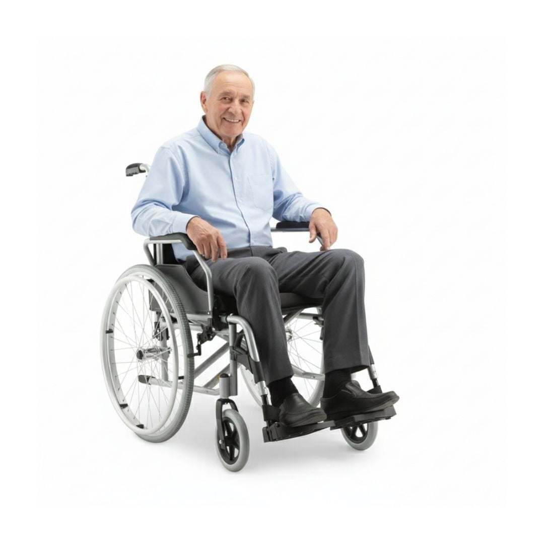 Cadeira de Rodas Em Aluminio Dobravel Modelo D600 Dellamed