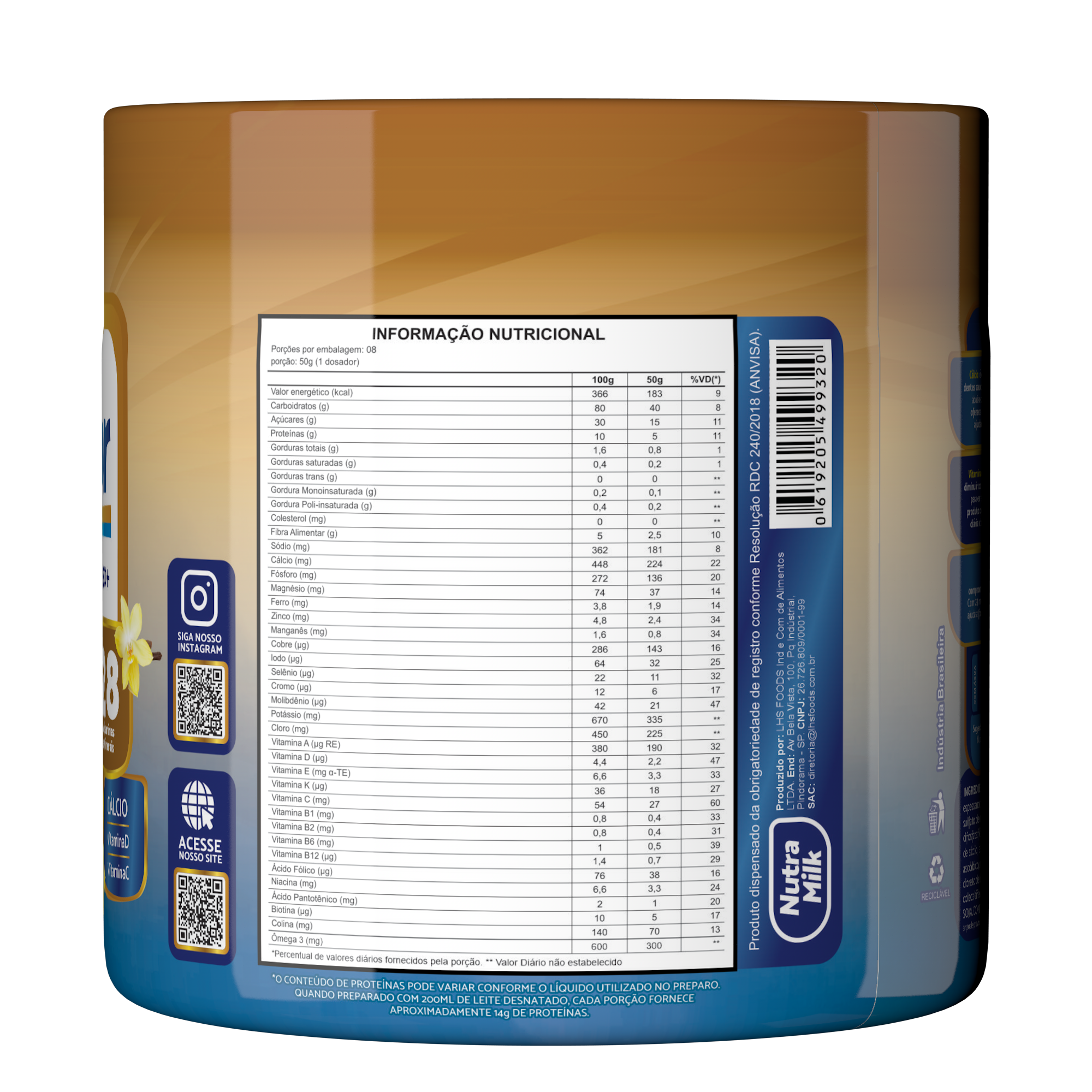 Nutra Senior Adulto 50+ Complemento Alimentar 400g + E-book