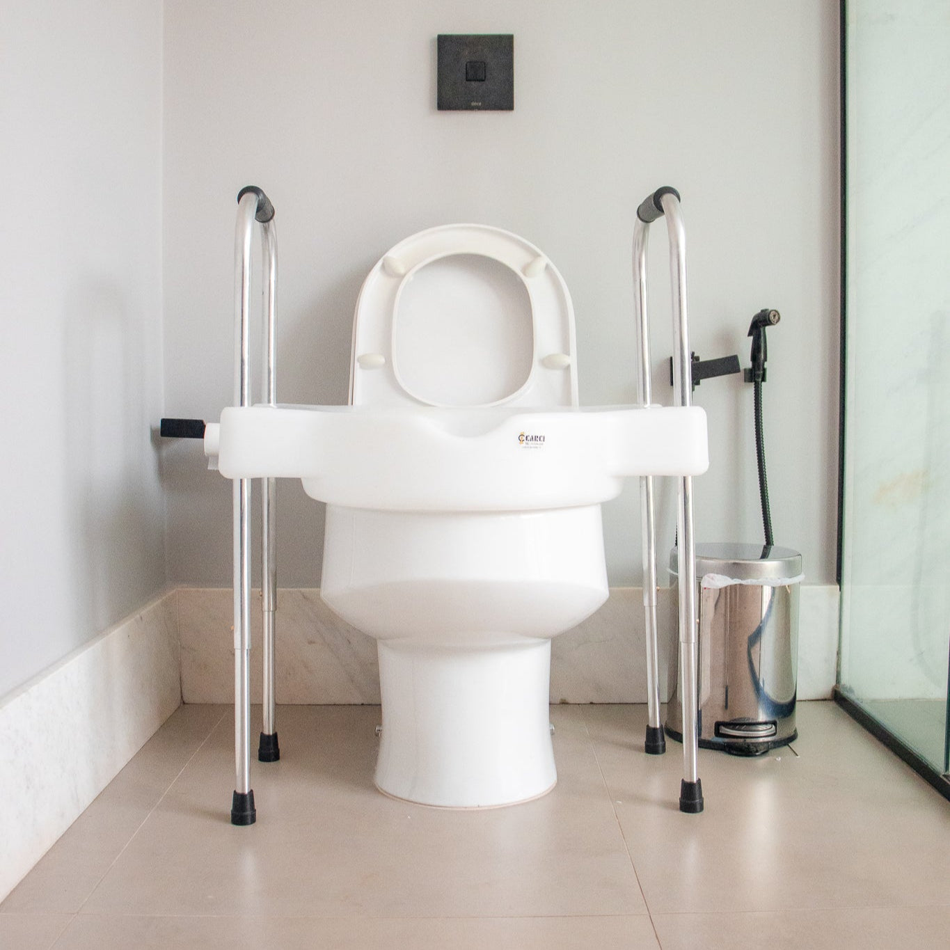 Assento Elevado Sanitário Sit V com Apoio Ajustável Carci