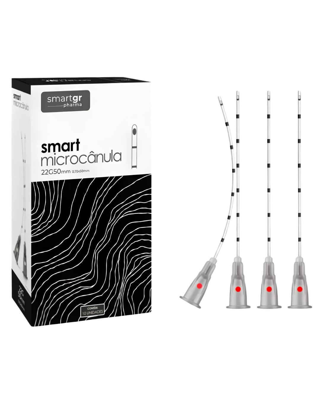 Smart Microcânula 22G x 50mm c/ 10 unid - Smart GR + E-book