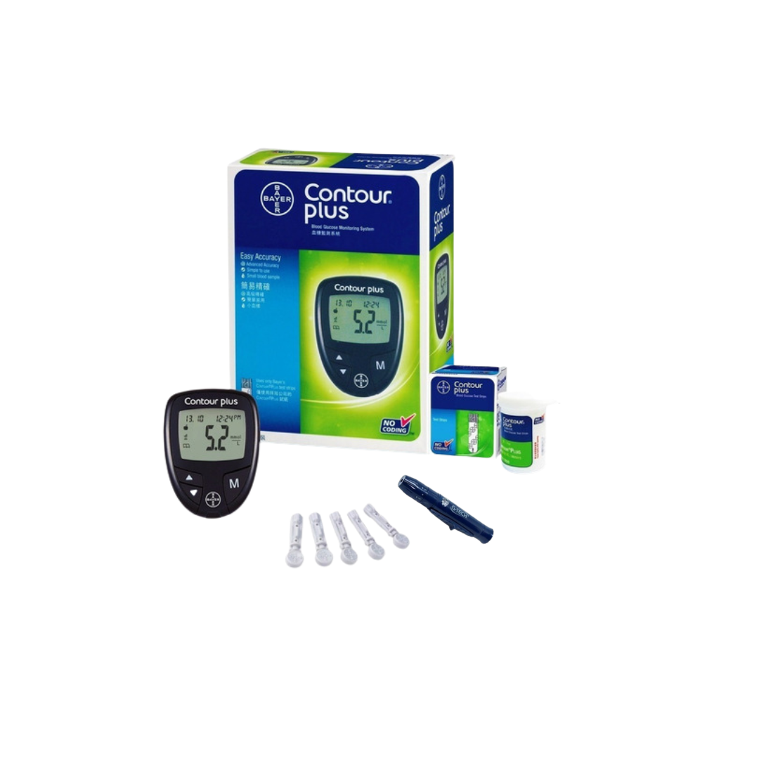 Kit Contour Plus (Monitor, Lancetador, 05 Agulhas, 05 Lancetas)