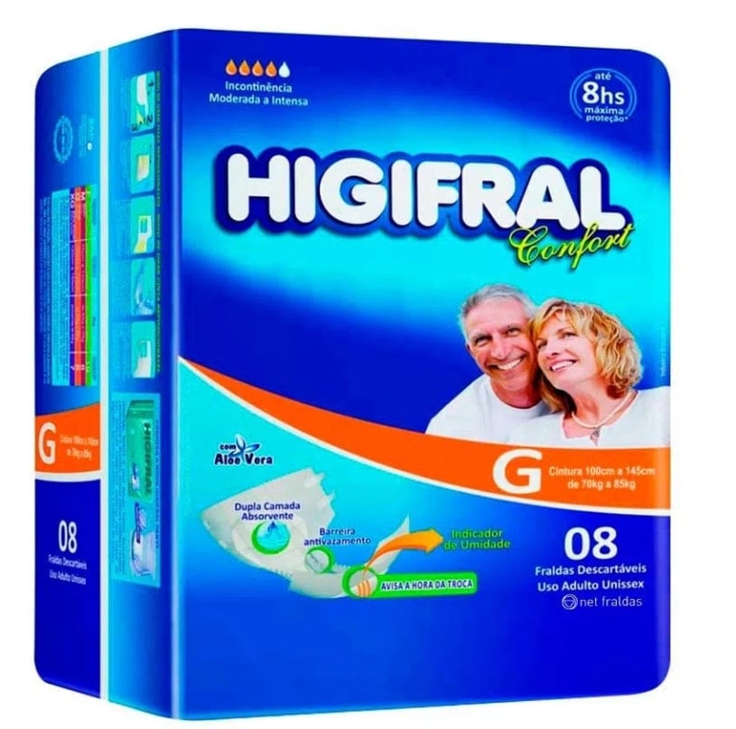 Fralda Descartável Confort C/08 und Eurofral
