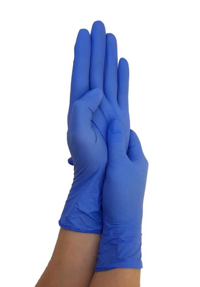 Luva Procedimento Nitrílica 100und Azul Supermax