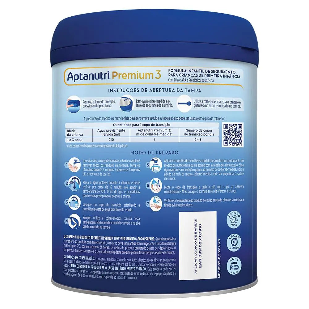 [QUEIMA] APTANUTRI PREMIUM 3 LATA 800 GR