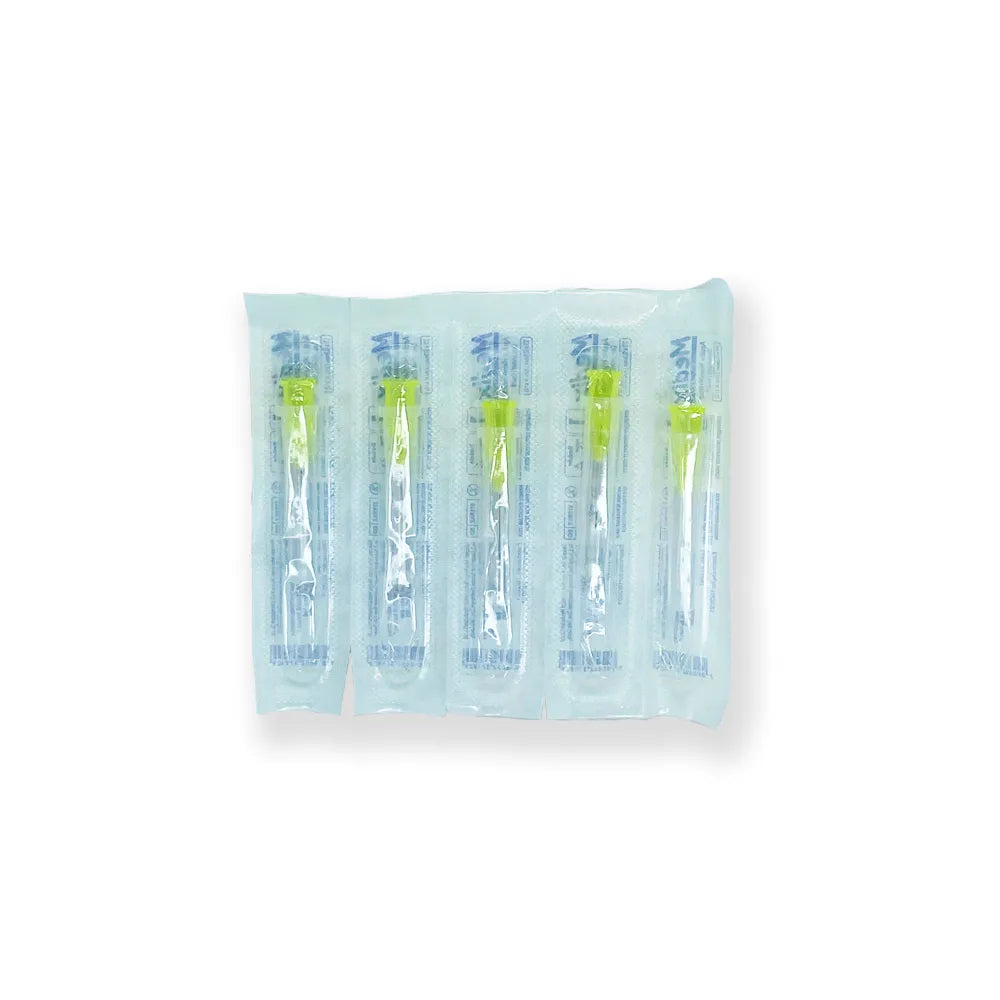 Agulha Hipodérmica Descartável 13x0,30mm Amarela Caixa C/ 100 Unidades Medix