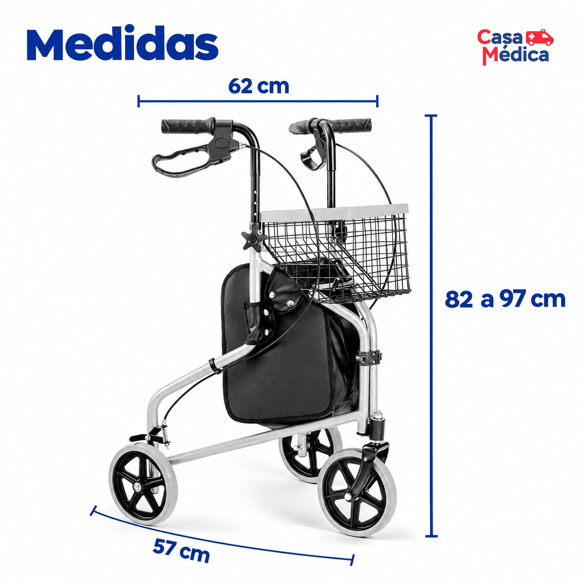 Andador 3 Rodas SC301 Hidrolight - imagem 6