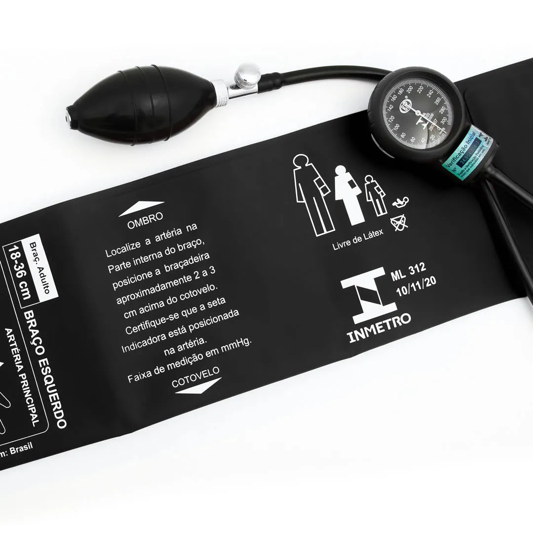 Aparelho de Pressão Adulto New Innova Plus Preto BIC