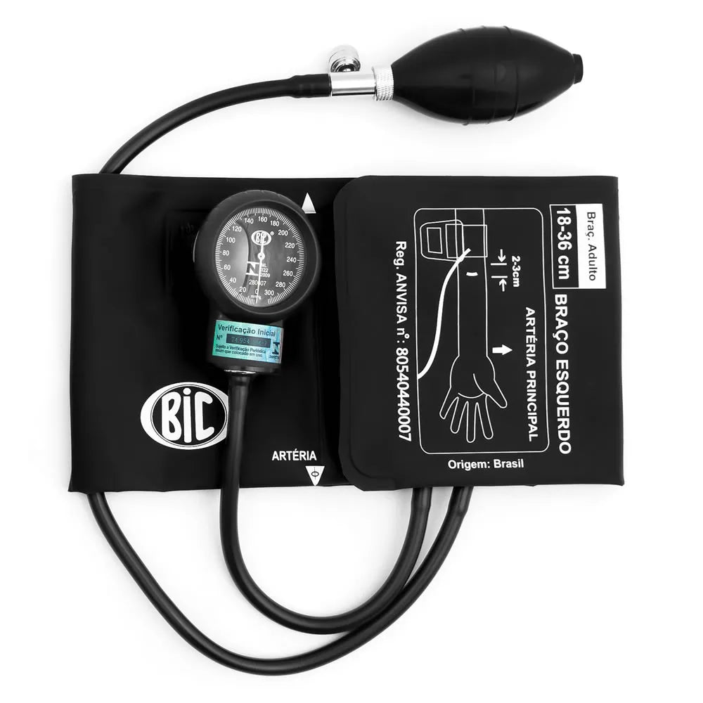 Aparelho de Pressão Adulto New Innova Plus Preto BIC