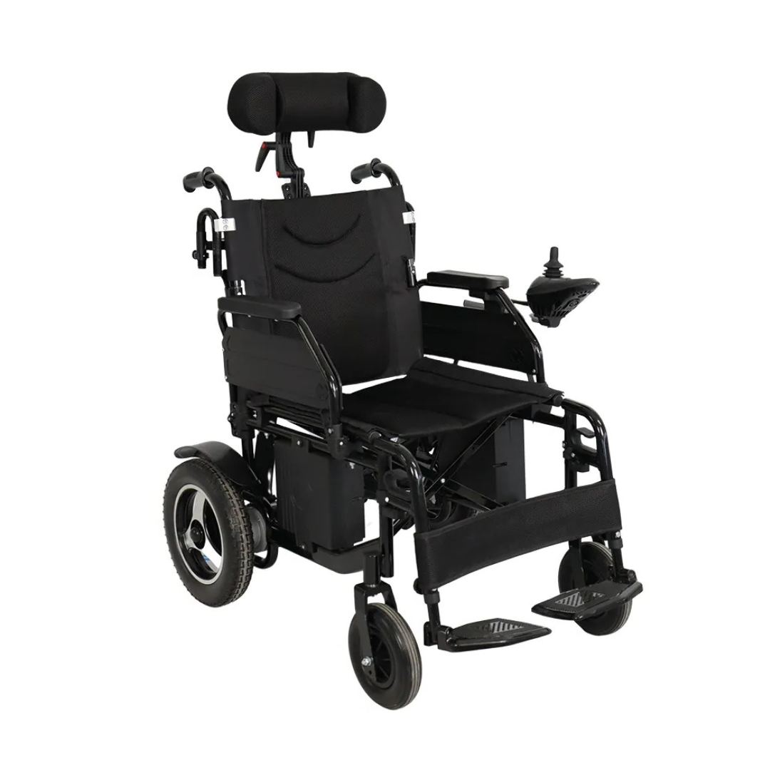 Cadeira De Rodas Motorizada Dobrável D800 + Apoio de Cabeça Dellamed