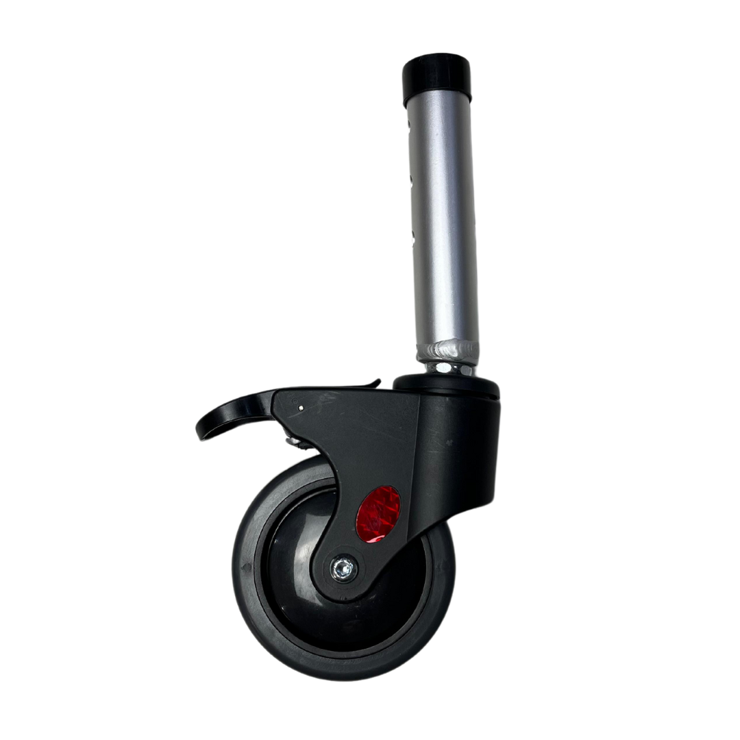 Roda Traseira Cadeira de Banho Higiênica Dobrável Alumínio (135 kg) - Hidrolight