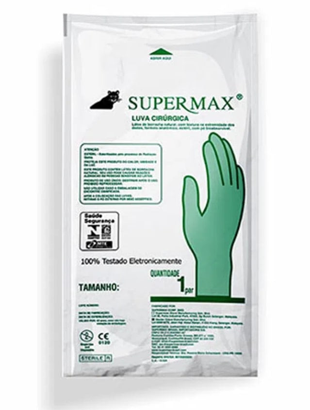 Luva Cirurgica Estéril Supermax