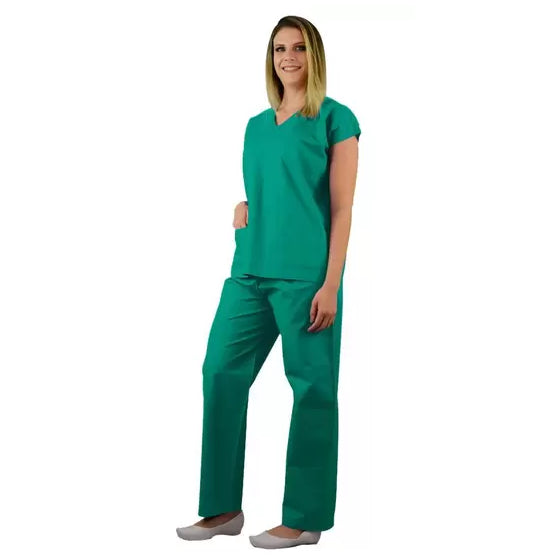 Pijama Cirúrgico Unissex Verde Brim Leve Namaste