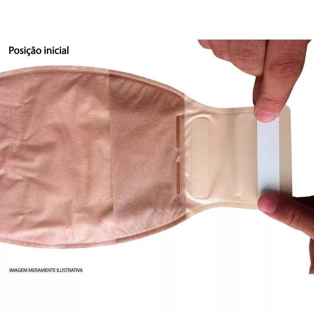 Bolsa de Colostomia Drenável Recortável Transparente 20-70mm Fecho Invisiclosi BR10188 Convatec