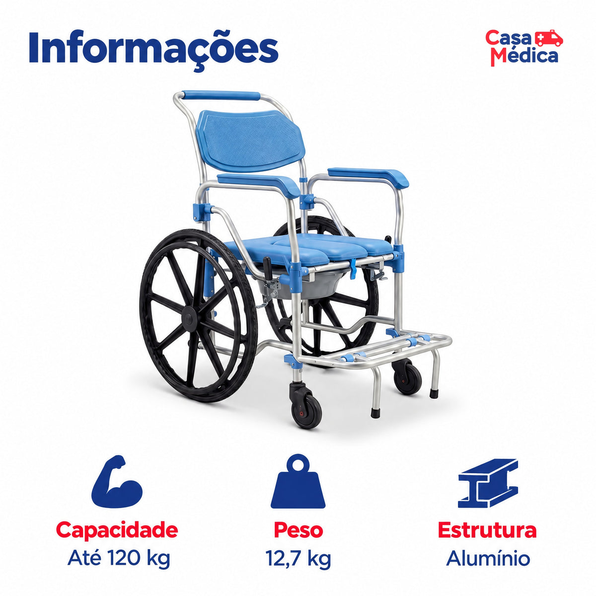 Cadeira de Banho D65 Dellamed - imagem 2
