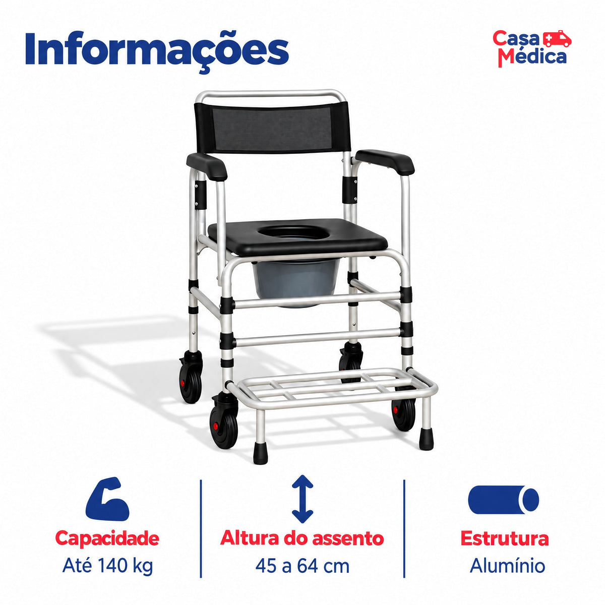 Cadeira de Banho B100 Supermedy - imagem 2