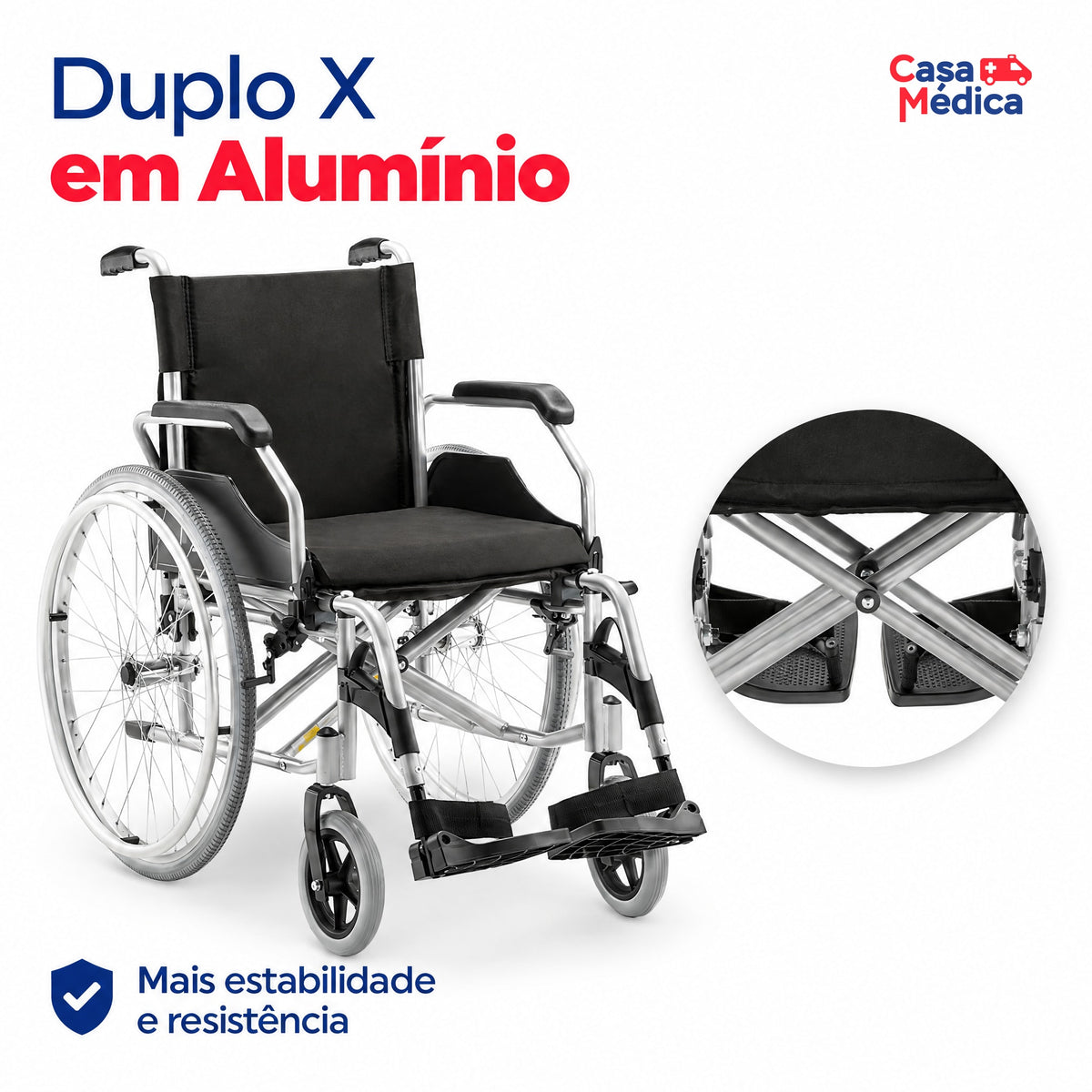 Cadeira de Rodas D600 Dellamed - imagem 3
