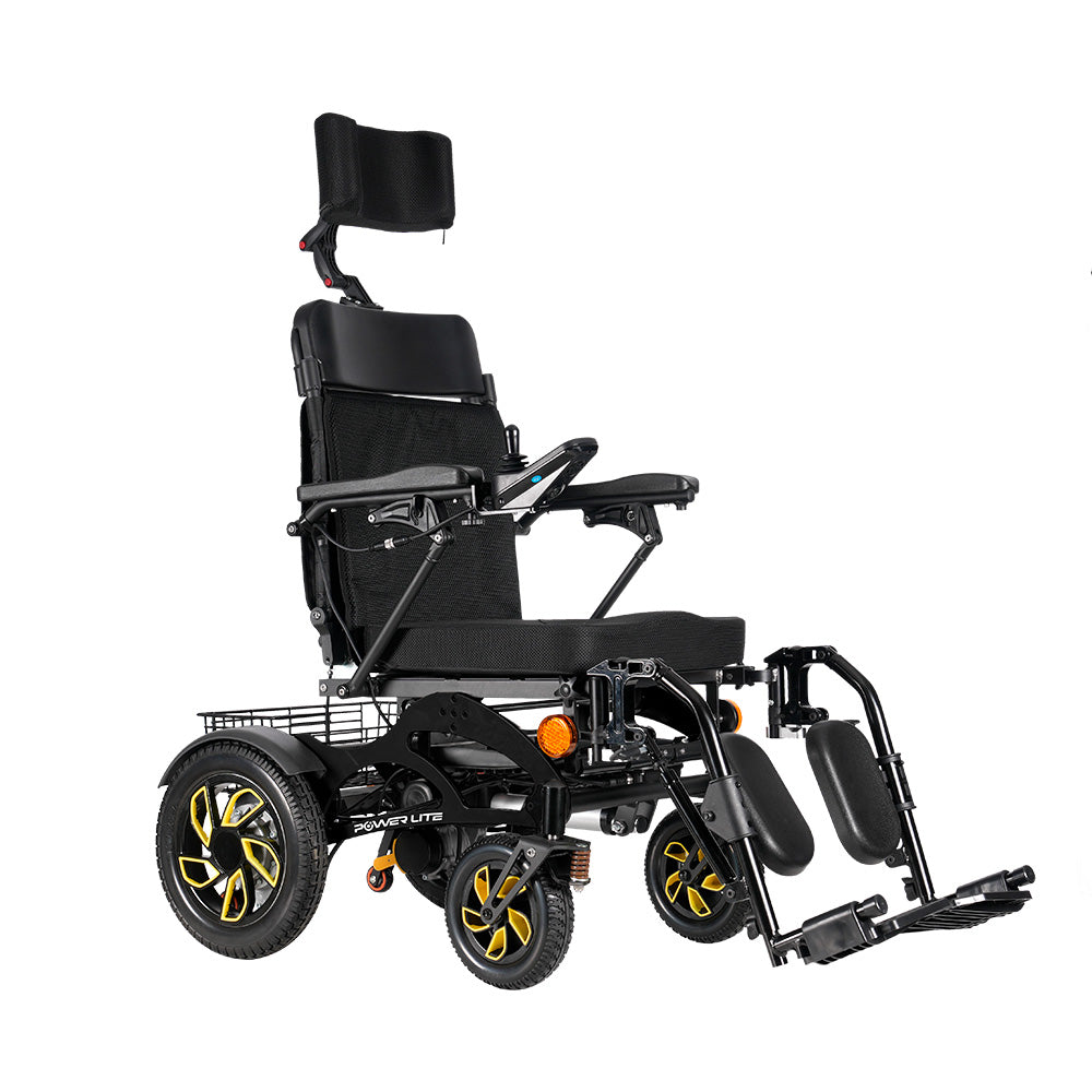 Cadeira de Rodas Motorizada Dobrável Tilt Wave Power Lite