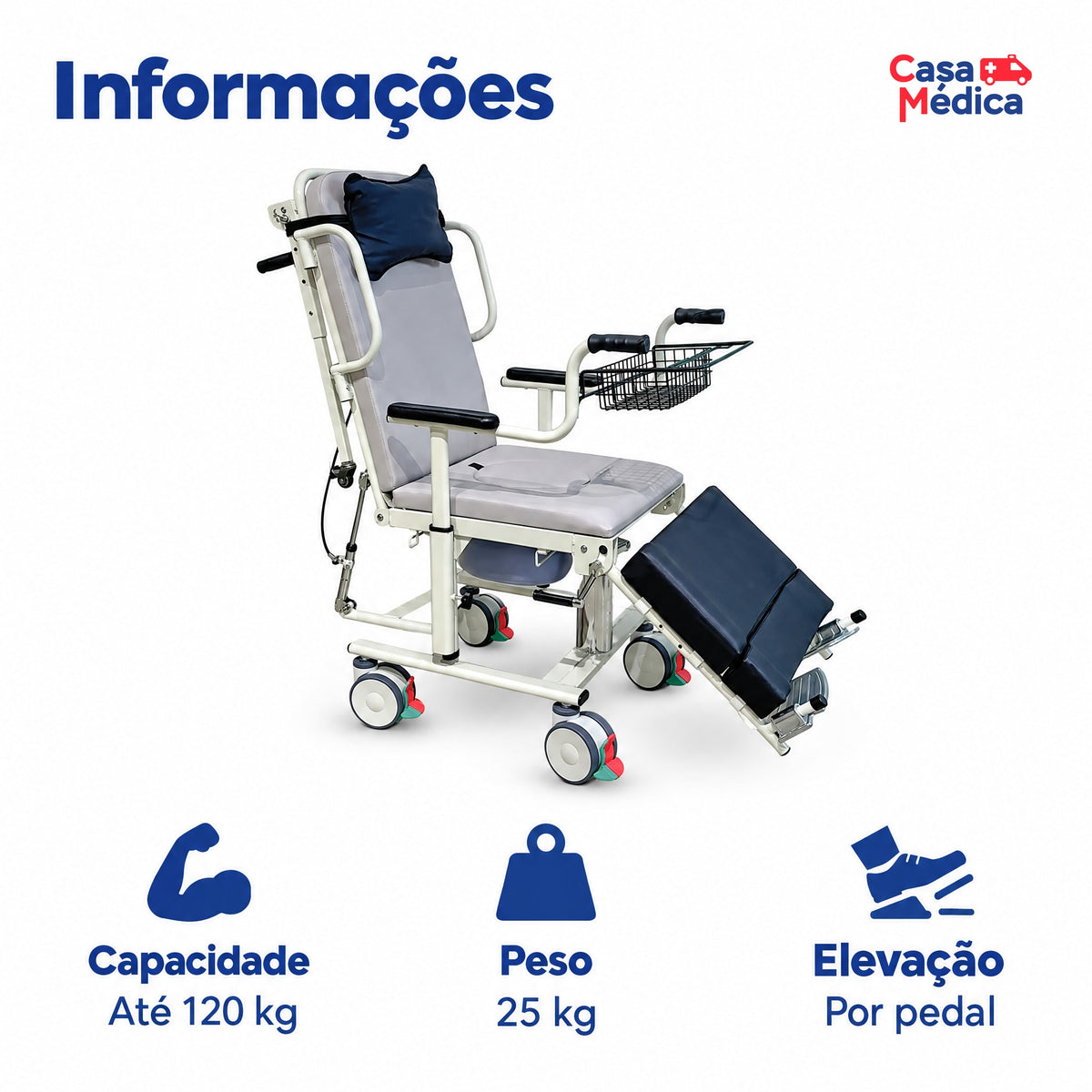 Cadeira de Transferência Flat Longevitech - imagem 2
