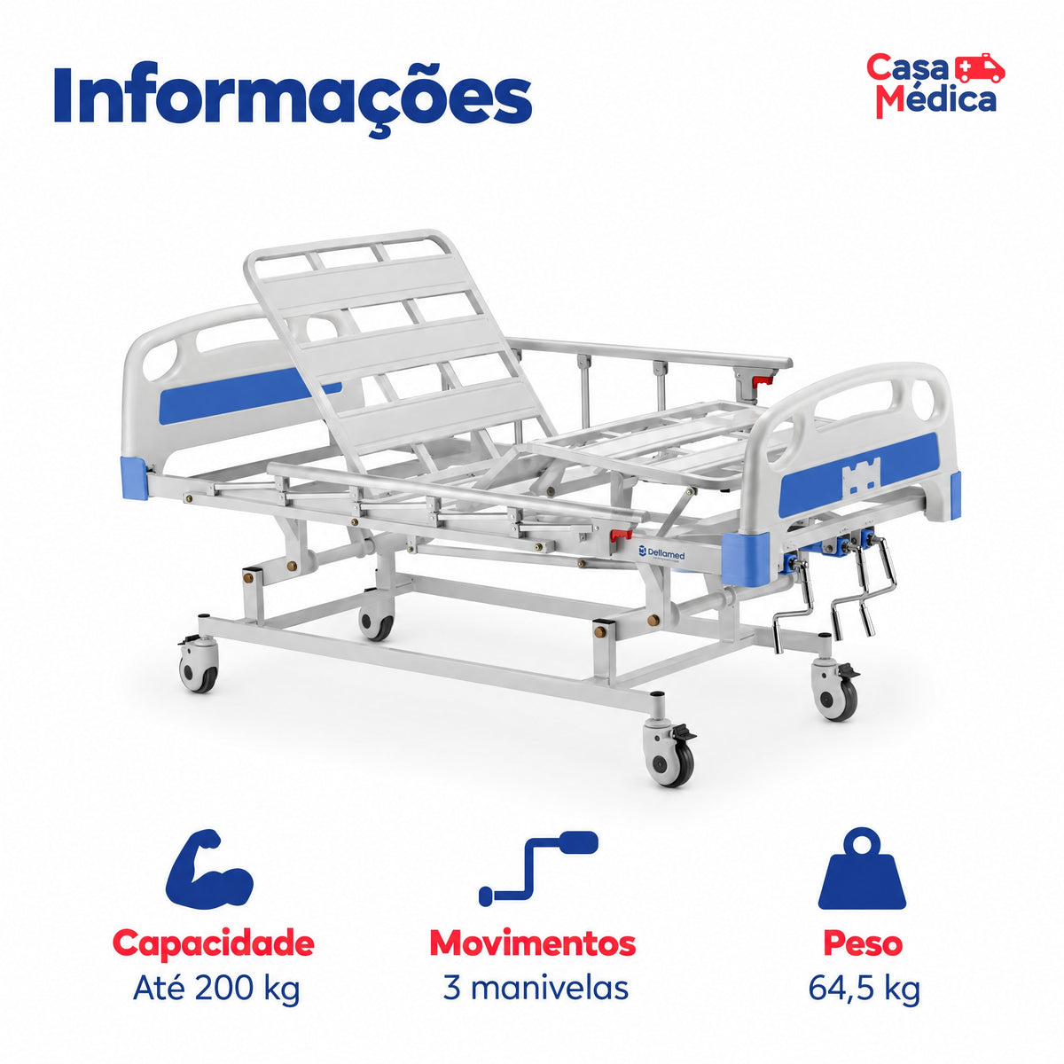 Cama Fawler DX3 Dellamed - imagem 2