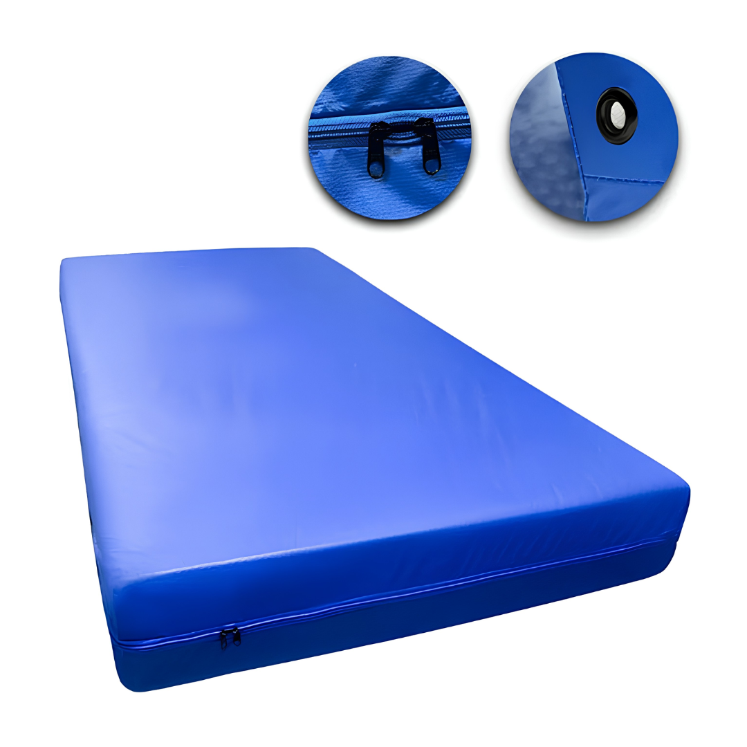Capa P/ Col Com Ziper 0,88 X 1,88 X 0,12 Cm Azul Royal Central Alerg