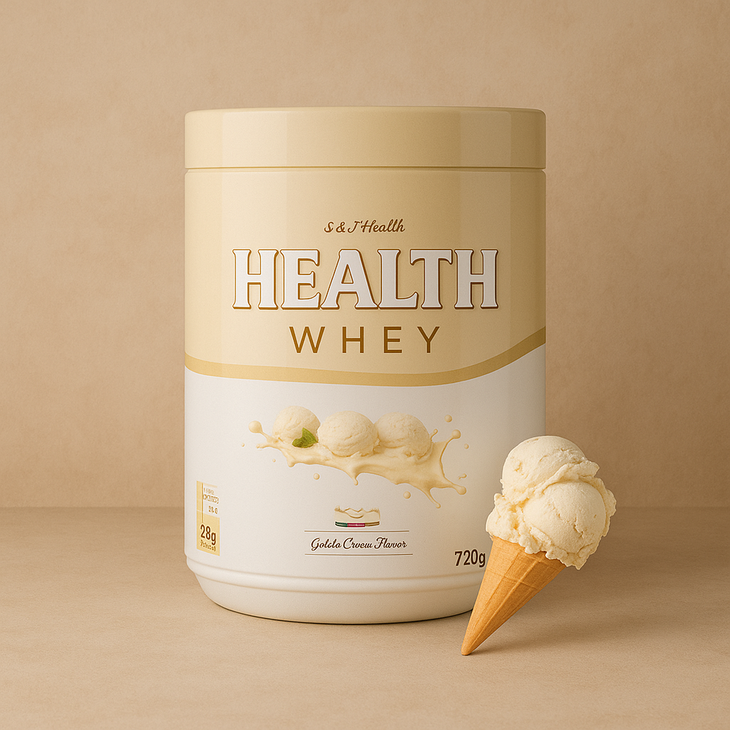 Health Whey Tripla Ação - Whey Protein + Creatina + Glutamina 720g