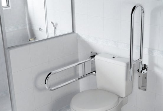Barra de Apoio Lateral Articulada Inox Care Metais