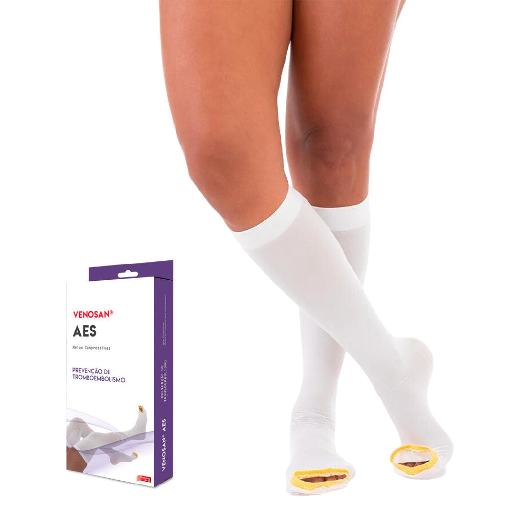 Meia de Compressão 3/4 Venosan Antitrombo AES 18 mmHg