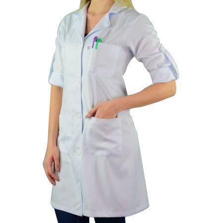 Jaleco Feminino Manga Longa com Martigale