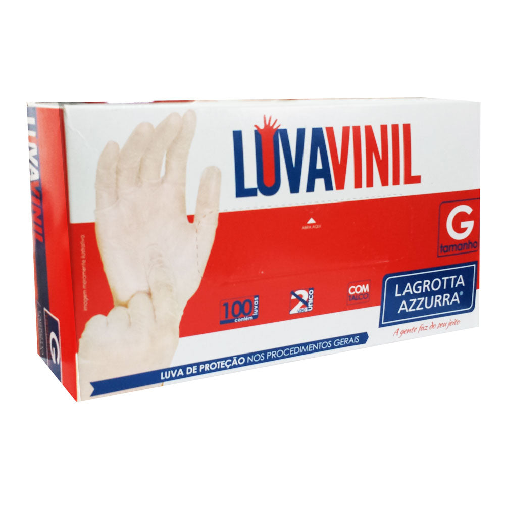 Luva Procedimento Vinil C/ 50uni Lagrotta