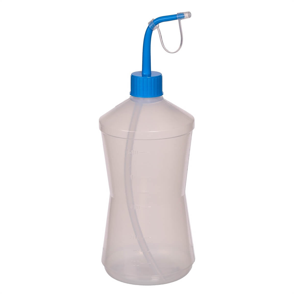 Almotolia 250ml Bico Curvo Transparente - J Prolab