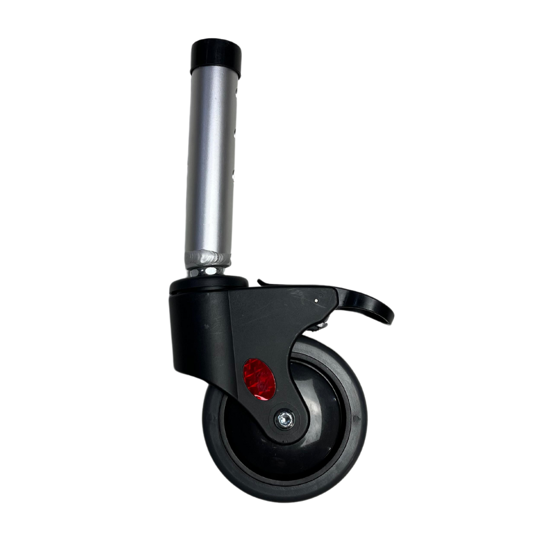 Roda Traseira Cadeira de Banho Higiênica Dobrável Alumínio (135 kg) - Hidrolight